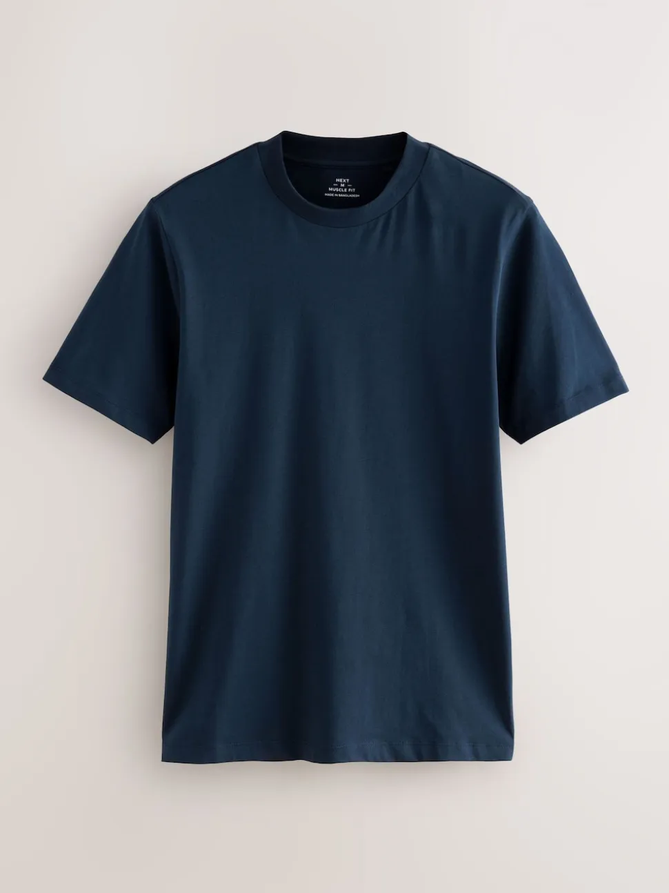 Navy Blue/White/Black Muscle Fit Essential T-Shirts 3 Pack