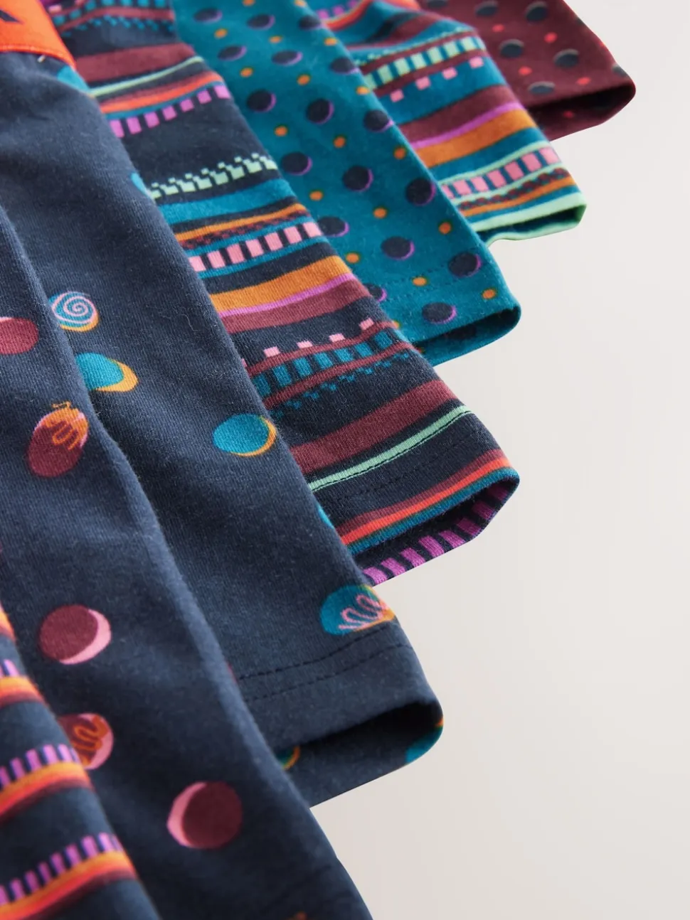 Navy/ Burgundy Red Spot Stripe 8 pack Hipster Boxers 5 Pack