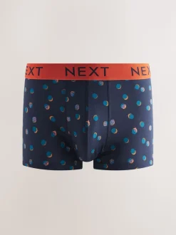 Navy/ Burgundy Red Spot Stripe 8 pack Hipster Boxers 5 Pack