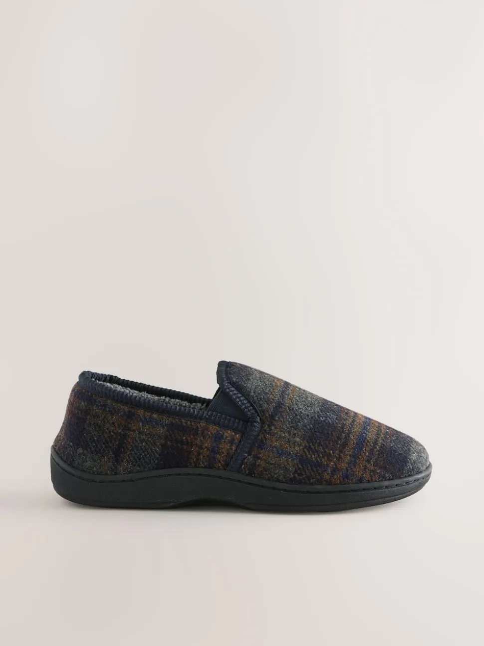 Navy Closed Back Slippers