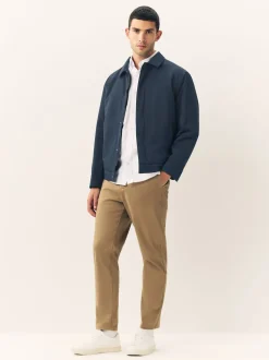 Navy Drytech Quilted Shower Resistant Jacket