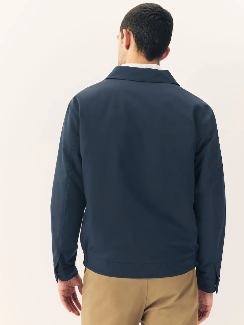 Navy Drytech Quilted Shower Resistant Jacket
