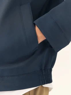 Navy Drytech Quilted Shower Resistant Jacket