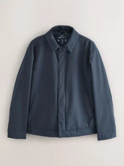 Navy Drytech Quilted Shower Resistant Jacket