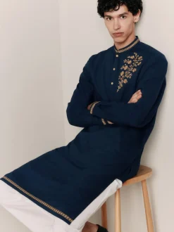 Navy Kurta