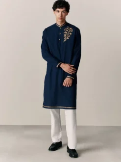 Navy Kurta