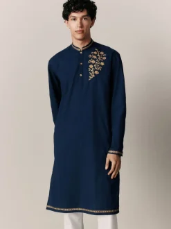 Navy Kurta