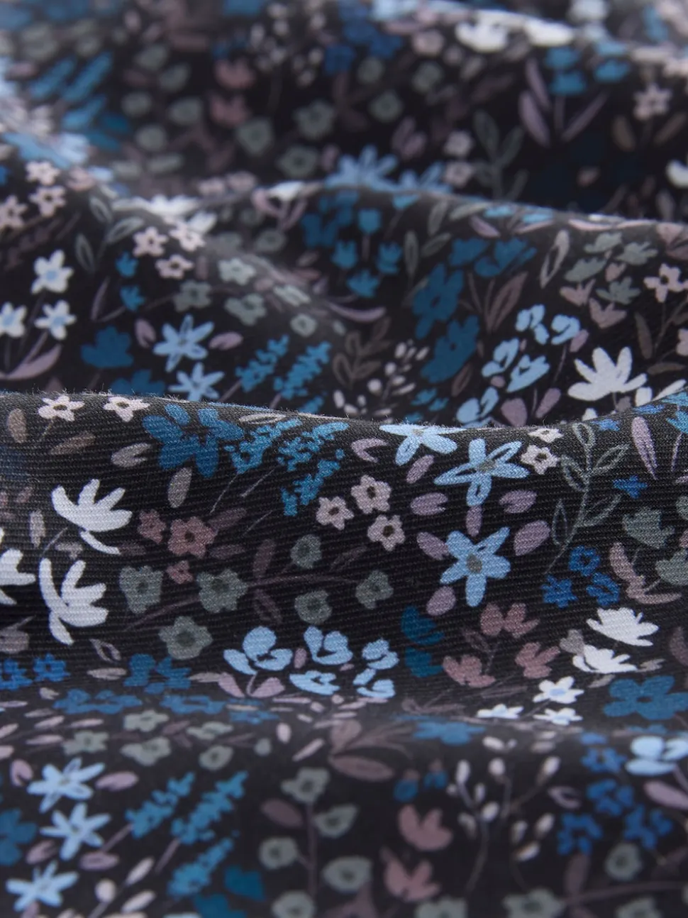Navy Meadow Floral Regular Fit Long Sleeve Print Shirt