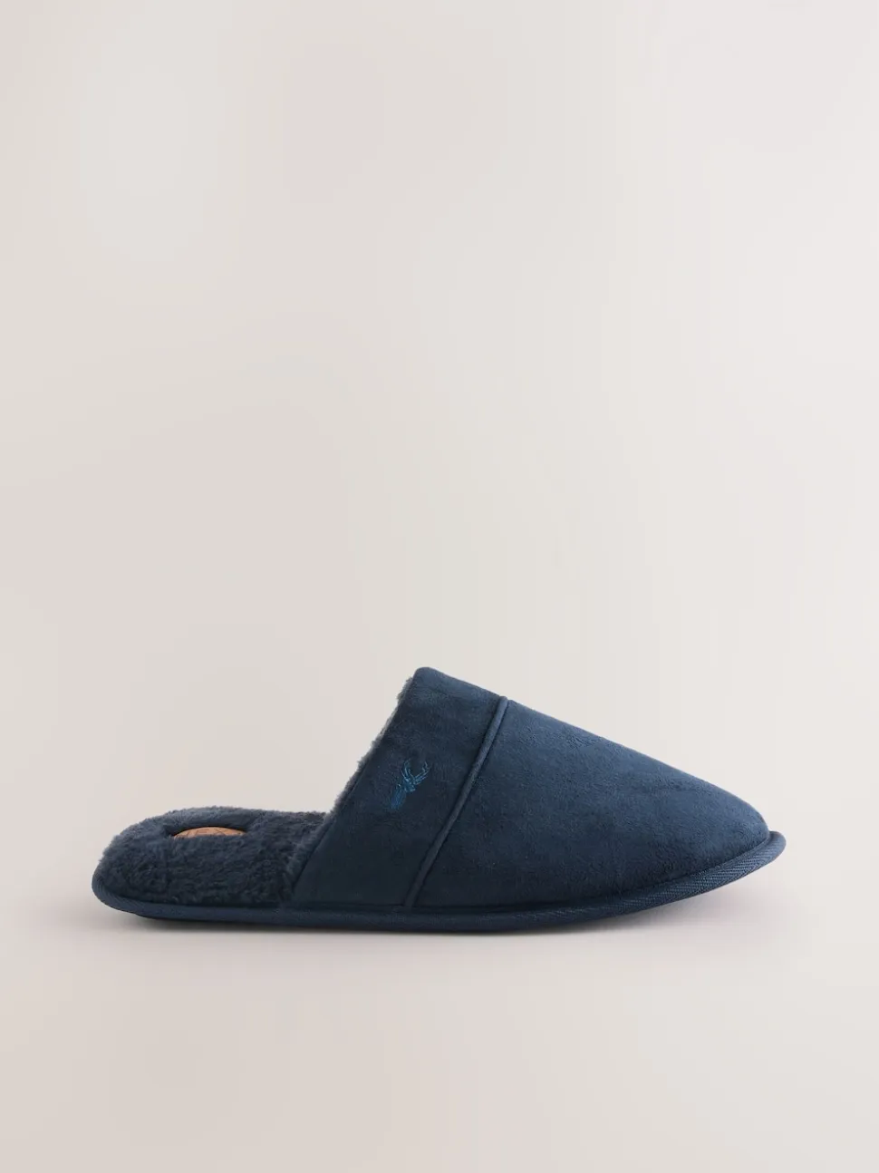 Navy Mule Slippers