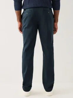 Navy Muscle Fit N.Premium Smart Cotton TENCEL™ Lyocell Blend Chinos With Comfort Waistband