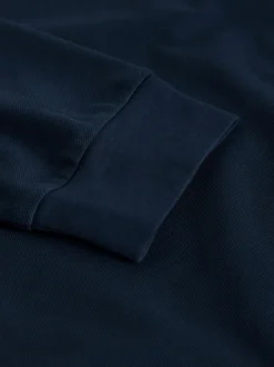 Navy Ottoman Tipped Polo Shirt