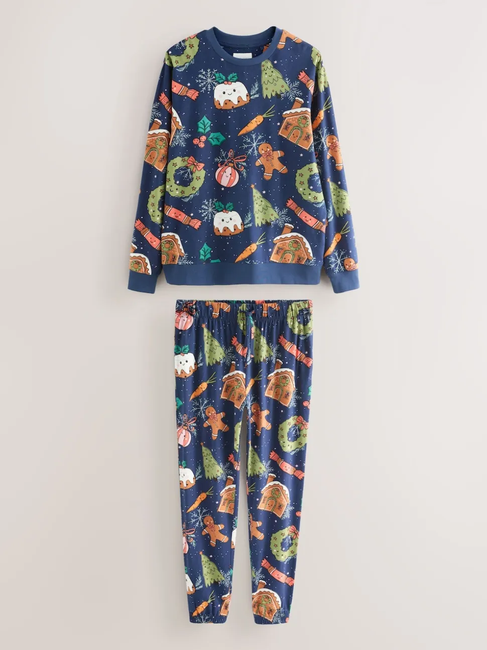 Navy Pudding Matching Family Christmas Pyjamas