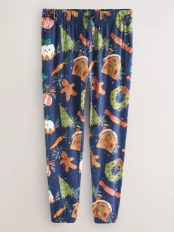 Navy Pudding Matching Family Christmas Pyjamas