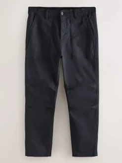 Navy Regular Fit Authentic Cotton Rich Stretch Trousers
