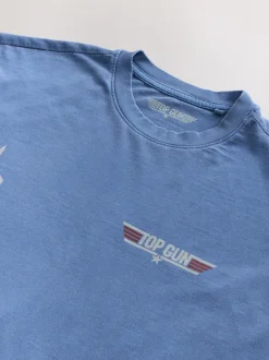 Navy Regular Fit Regular Fit Top Gun License T-Shirt