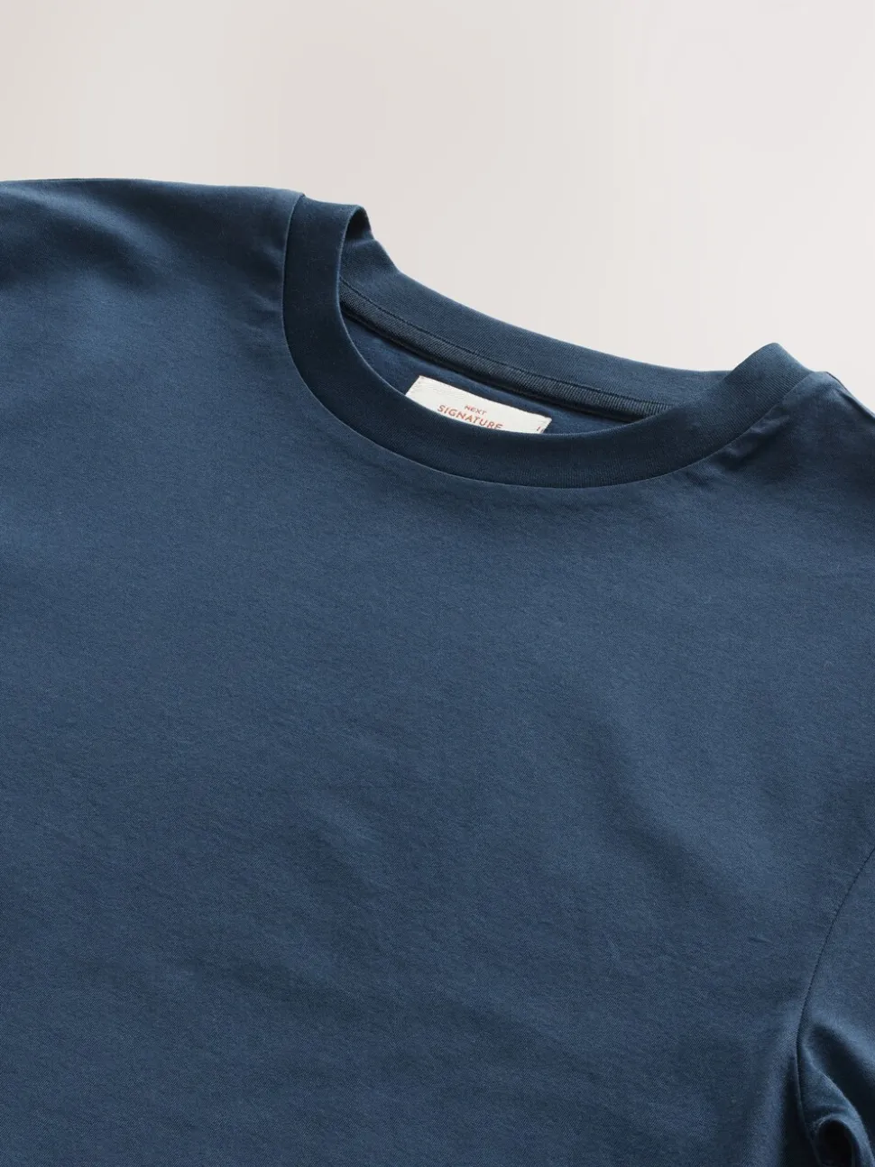 Navy Regular Fit Signature SUPIMA® Cotton Crew Neck T-Shirt