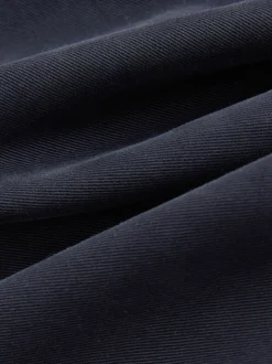 Navy Regular Tapered Fit Soft Touch Brushed Trousers
