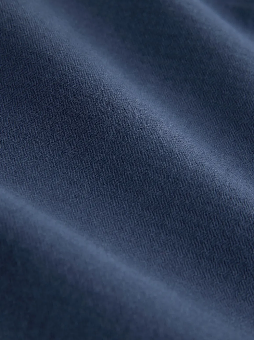 Navy Relaxed Tapered Fit Authentic Twin Pleated Textured Trousers