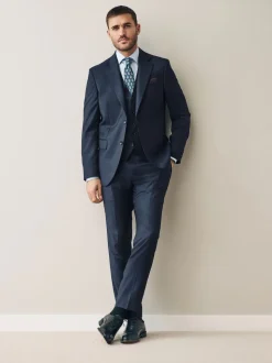 Navy Signature Cerutti !00% Italian Wool Suit Waistcoat