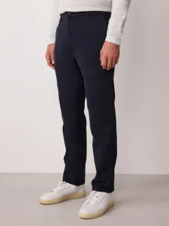 Navy Slim Fit Motionflex Chino Trousers