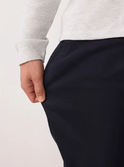 Navy Slim Fit Motionflex Chino Trousers