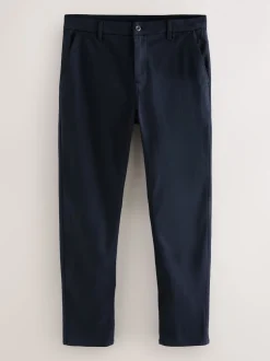 Navy Slim Fit Motionflex Chino Trousers