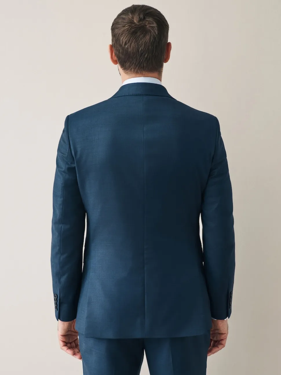 Navy Slim Fit Signature Cerutti 100% Italian Wool Suit Jacket