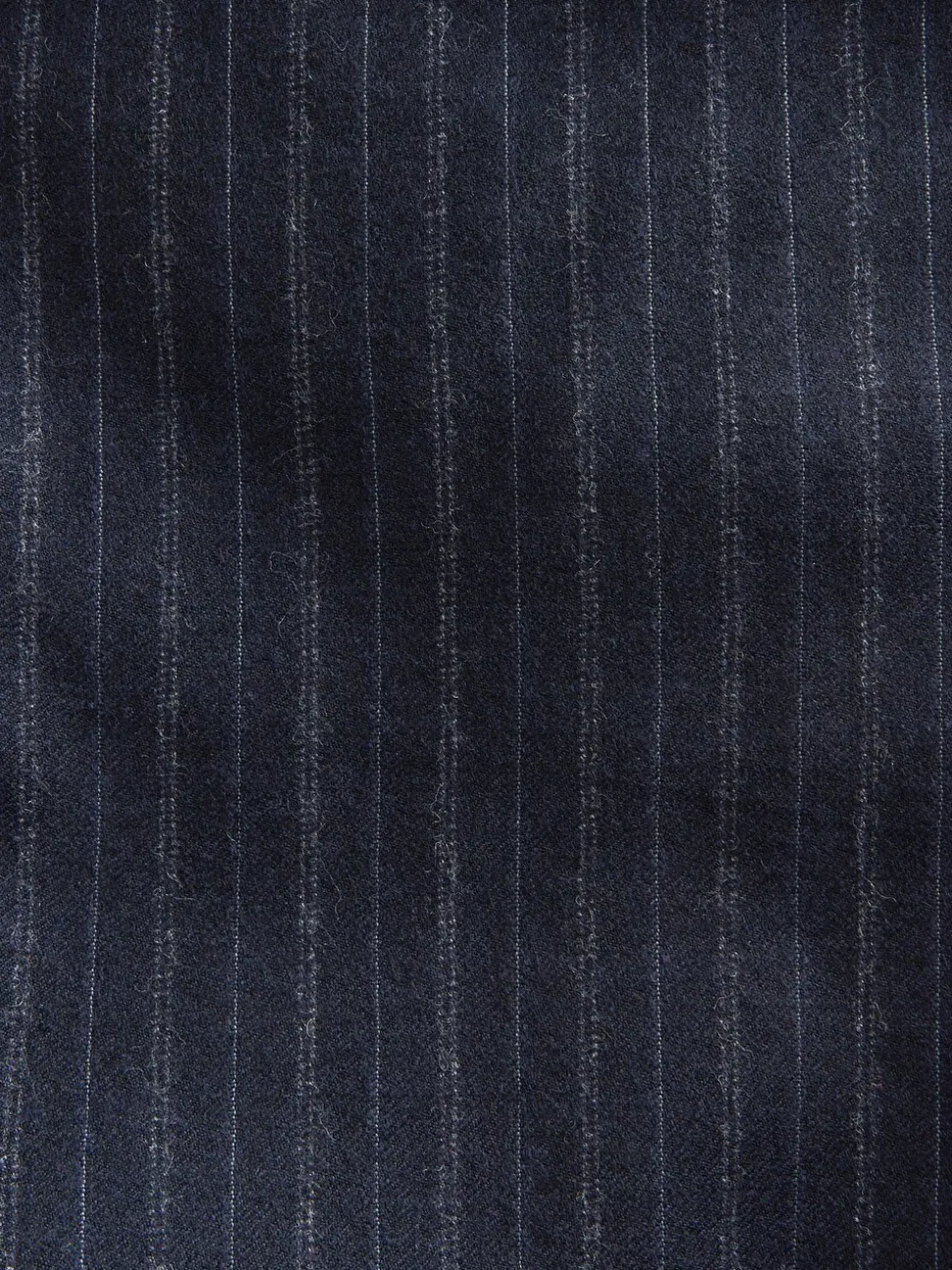 Navy Slim Fit Signature Stripe Empire Mills British 100% Wool Suit Trousers