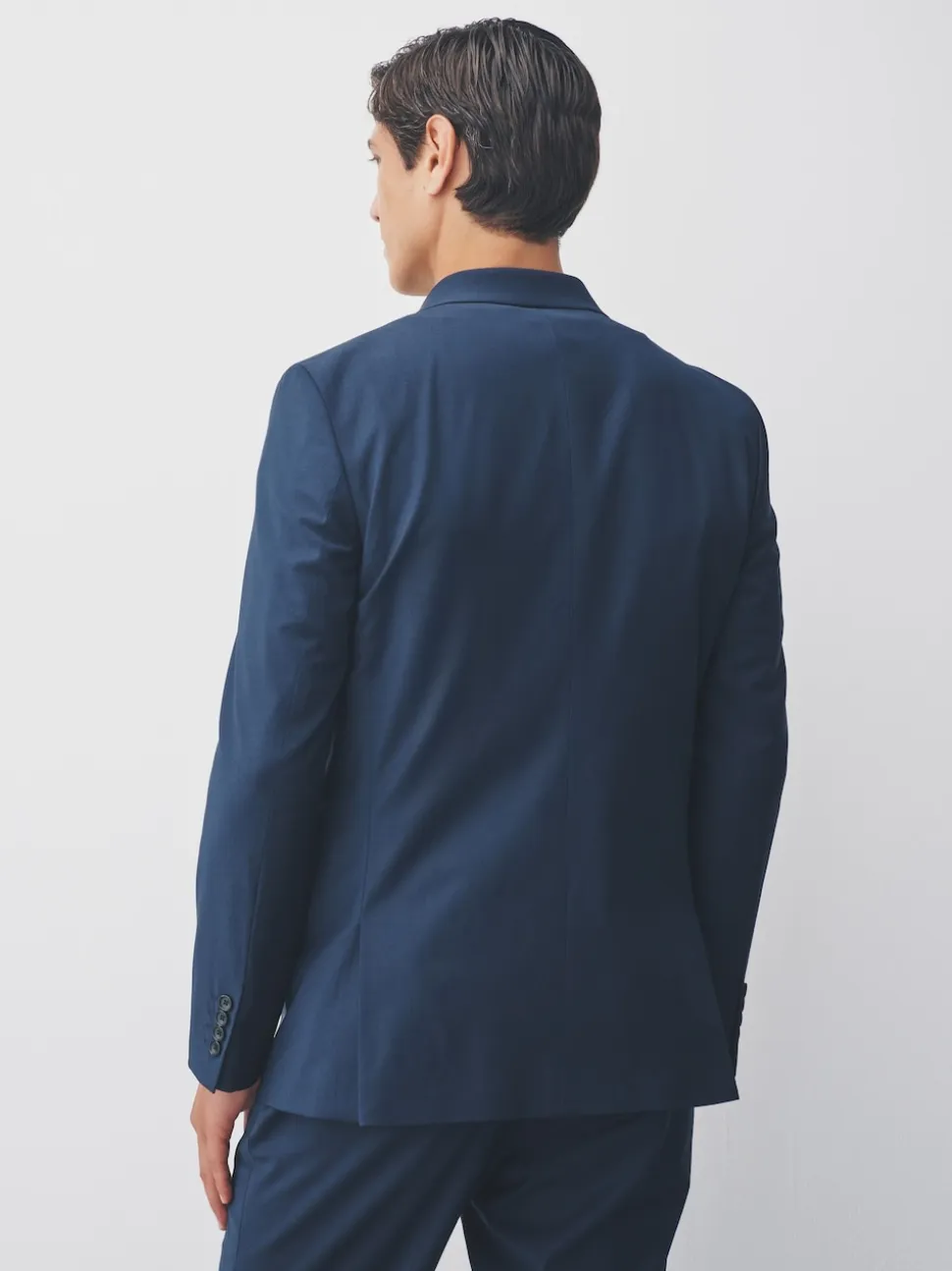 Navy Slim Fit Tailored Fit Wool Blend Motionflex Suit Jacket