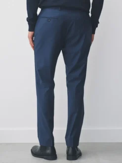Navy Slim Fit Wool Blend Motionflex Suit Trousers