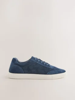 Navy Suede Smart Trainers