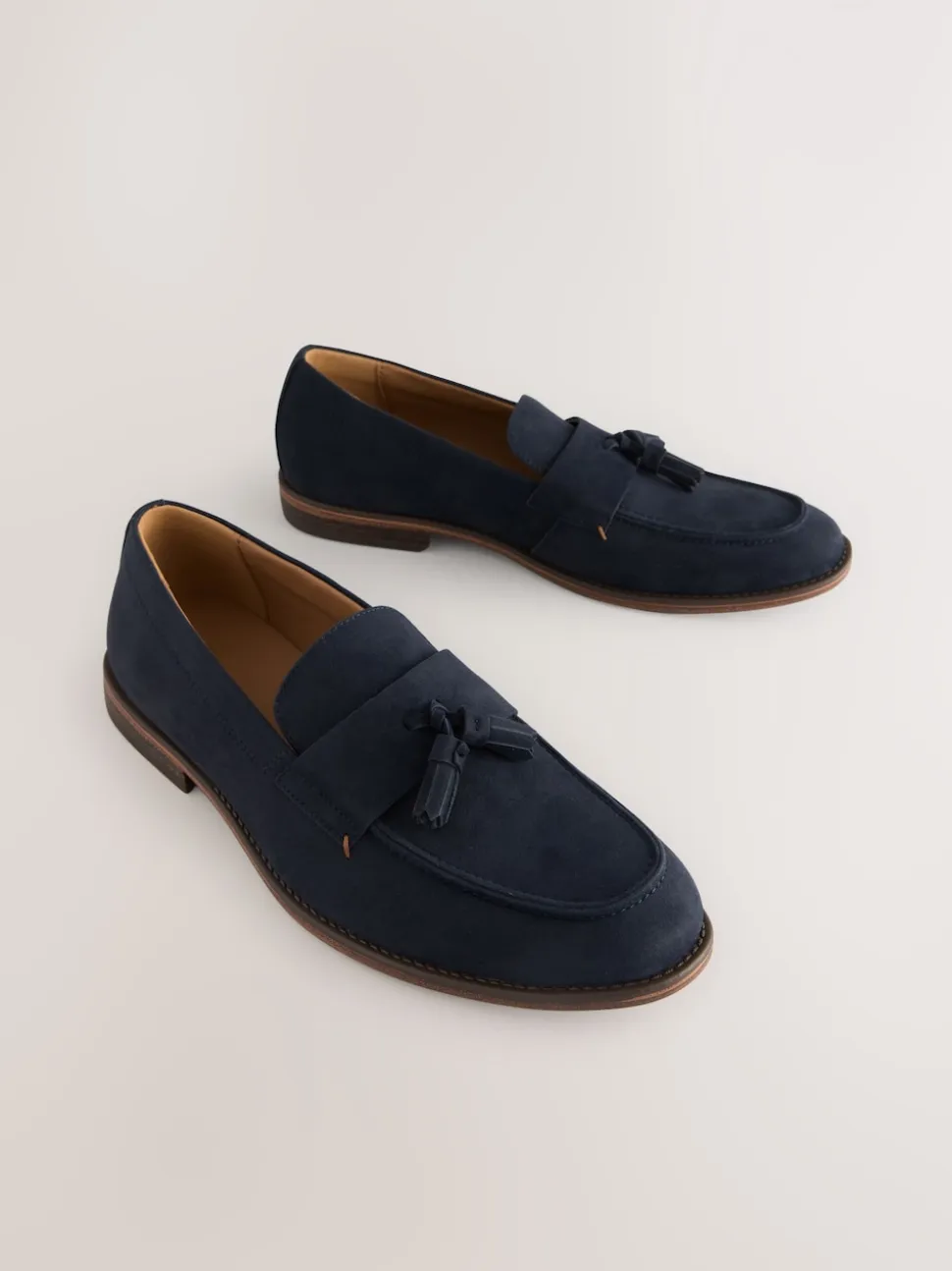 Navy Tassel Loafers