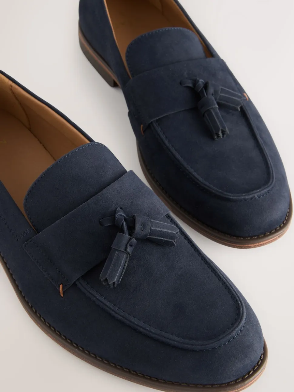 Navy Tassel Loafers