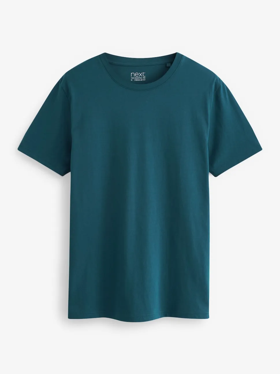 Navy/ Teal/ White/ Black/ Green/ Burgundy Regular Fit Essential Cotton T-Shirts 6 Pack