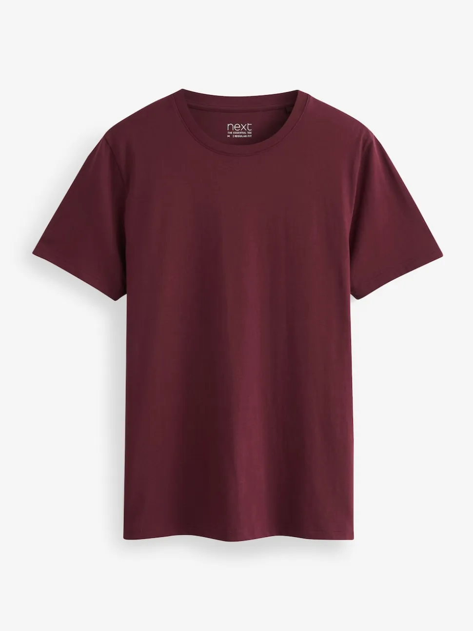 Navy/ Teal/ White/ Black/ Green/ Burgundy Regular Fit Essential Cotton T-Shirts 6 Pack