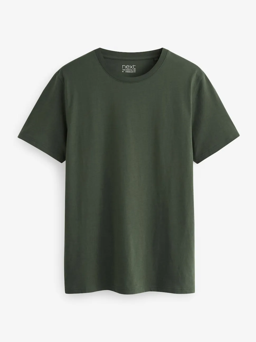 Navy/ Teal/ White/ Black/ Green/ Burgundy Regular Fit Essential Cotton T-Shirts 6 Pack