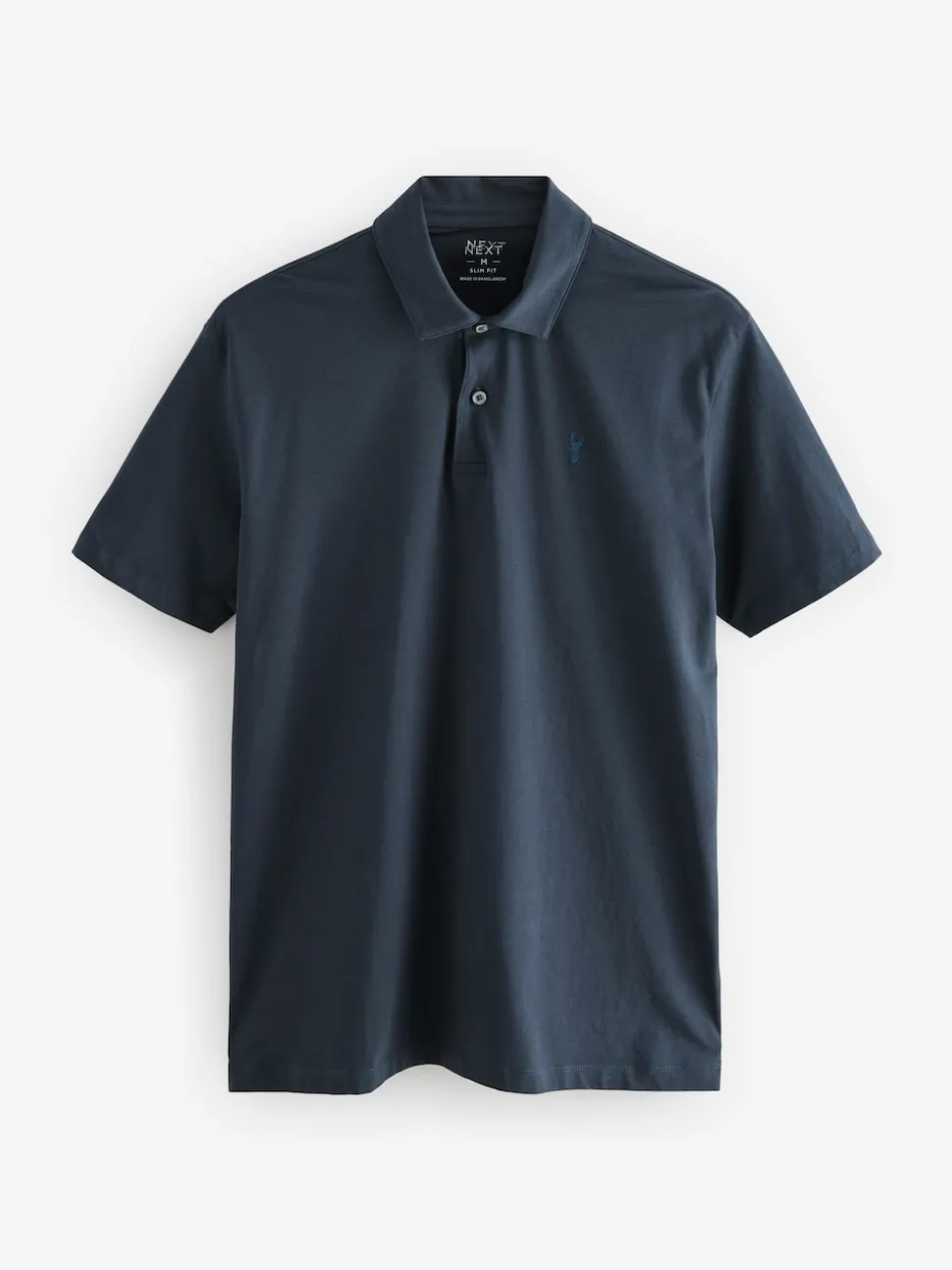 Navy/Black/Grey/White/Sage Green Slim Fit Short Sleeve Jersey Polo Shirts 5 Pack