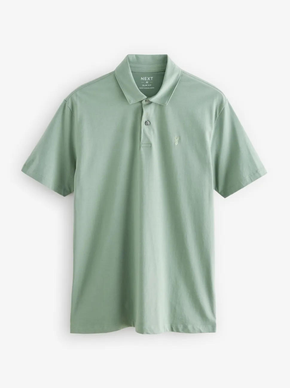 Navy/Black/Grey/White/Sage Green Slim Fit Short Sleeve Jersey Polo Shirts 5 Pack