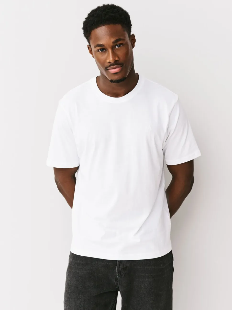 Navy/Black/White/Grey Regular Fit T-Shirts 4 Pack
