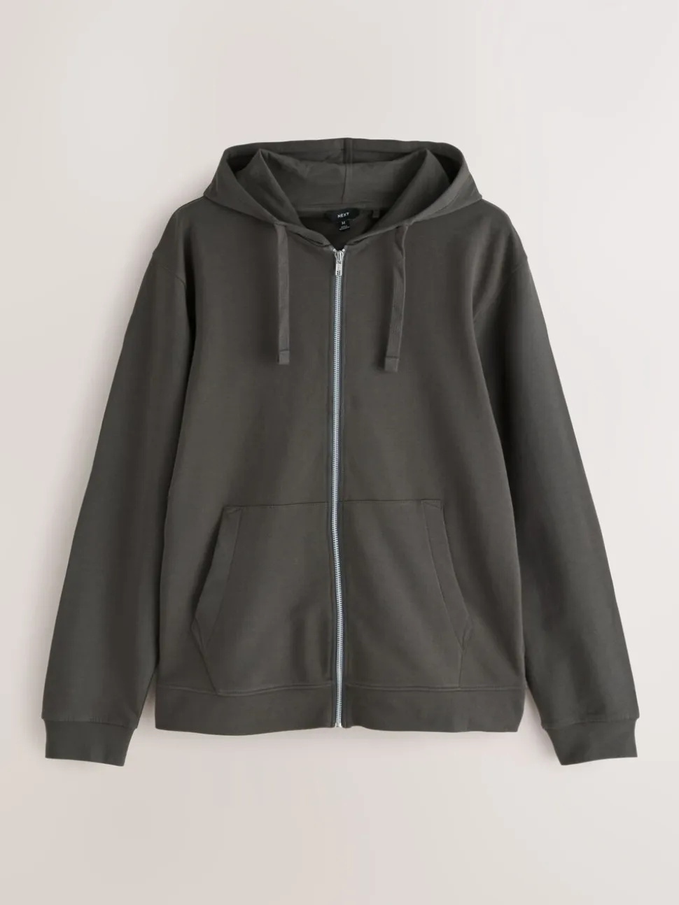 Navy/Charcoal Cotton Lightweight Zip Up Hoodies 2 Pack