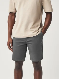 Navy/Charcoal Slim Fit Stretch Chino Shorts 2 Pack