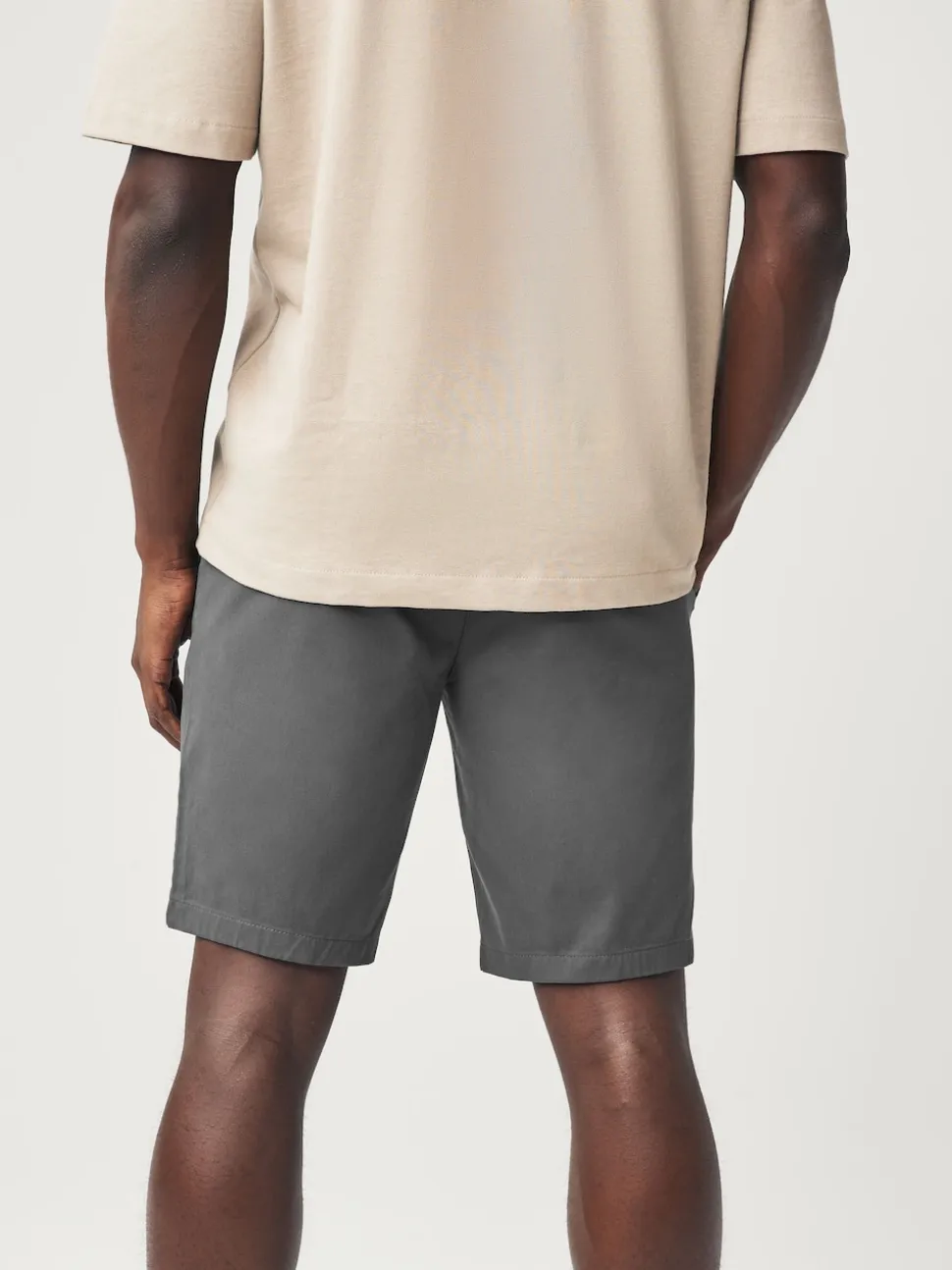 Navy/Charcoal Slim Fit Stretch Chino Shorts 2 Pack