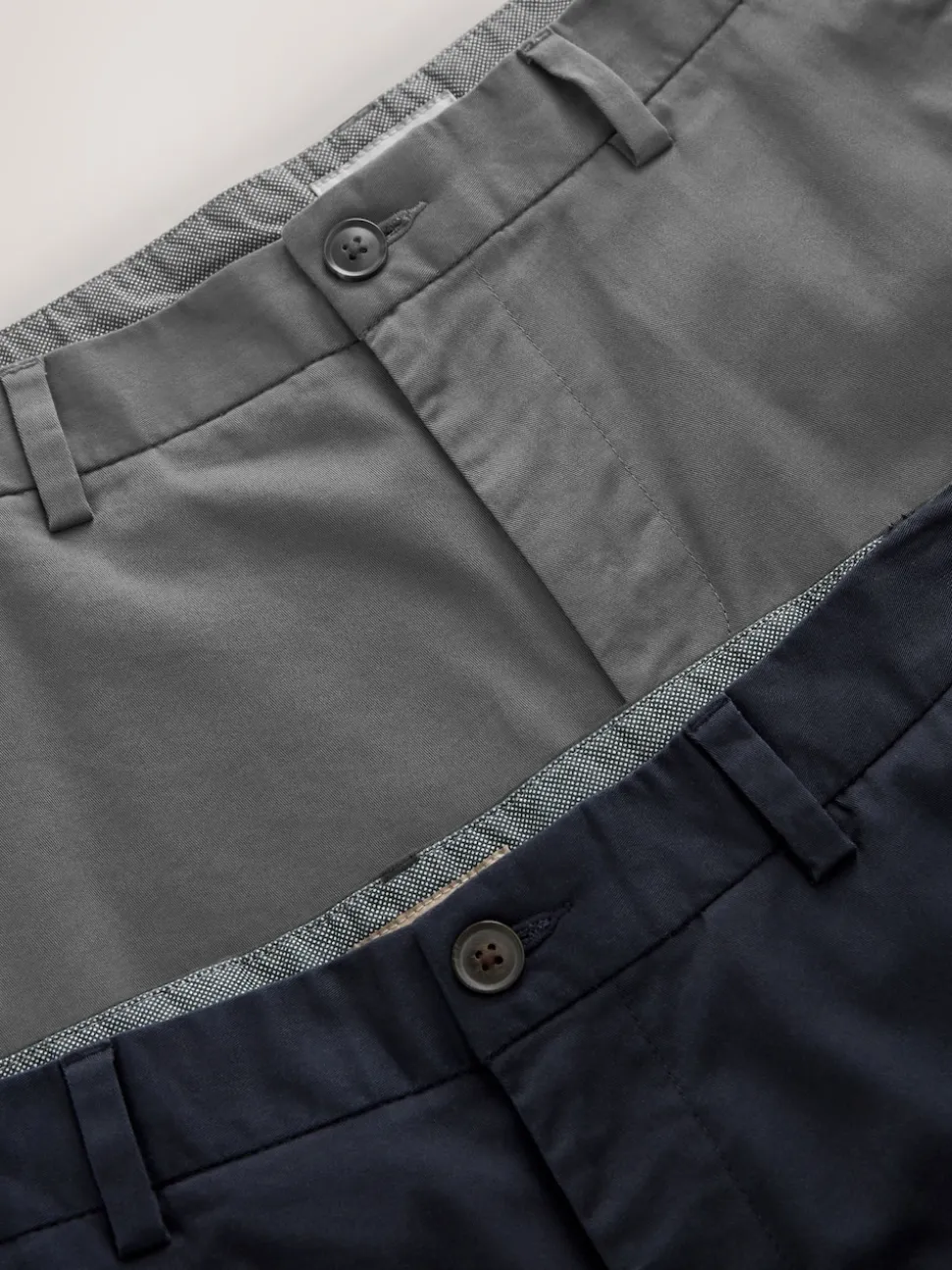 Navy/Charcoal Slim Fit Stretch Chino Shorts 2 Pack