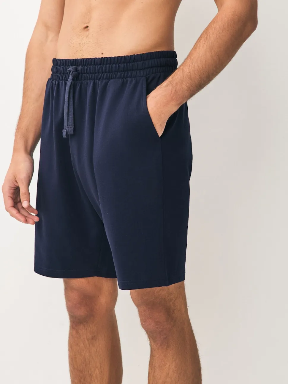 Navy/Green/Ice Grey Loopback Soft Touch Shorts 3 Pack