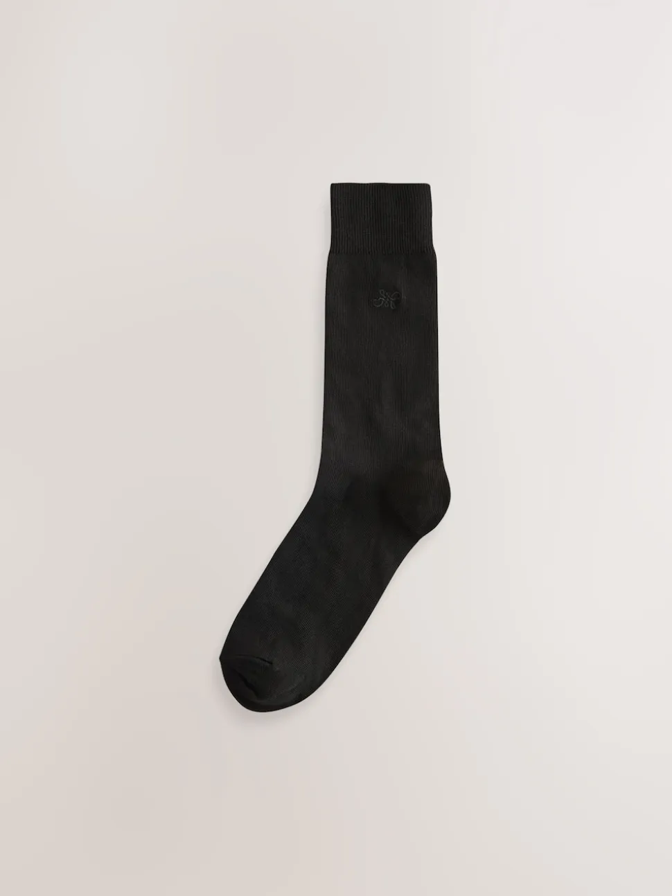 Navy/Grey Marl Embroidered Lasting Fresh Socks 10 Pack