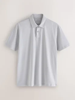 Navy/Grey/Pink Regular Fit Short Sleeve Jersey Polo Shirts 3 Pack