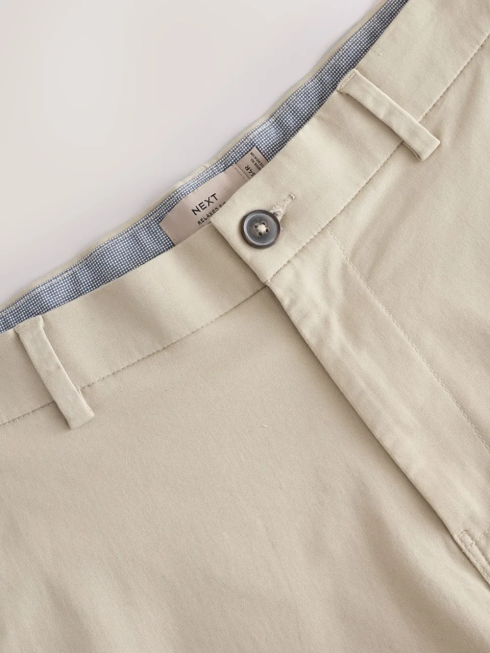 Navy/Stone Loose Fit Stretch Chino Shorts 2 Pack