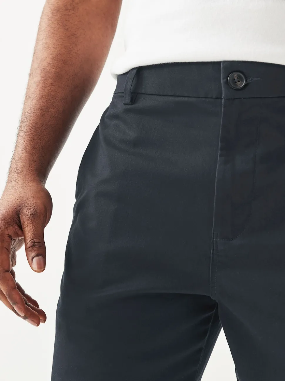 Navy/Stone Slim Fit Stretch Chino Shorts 2 Pack