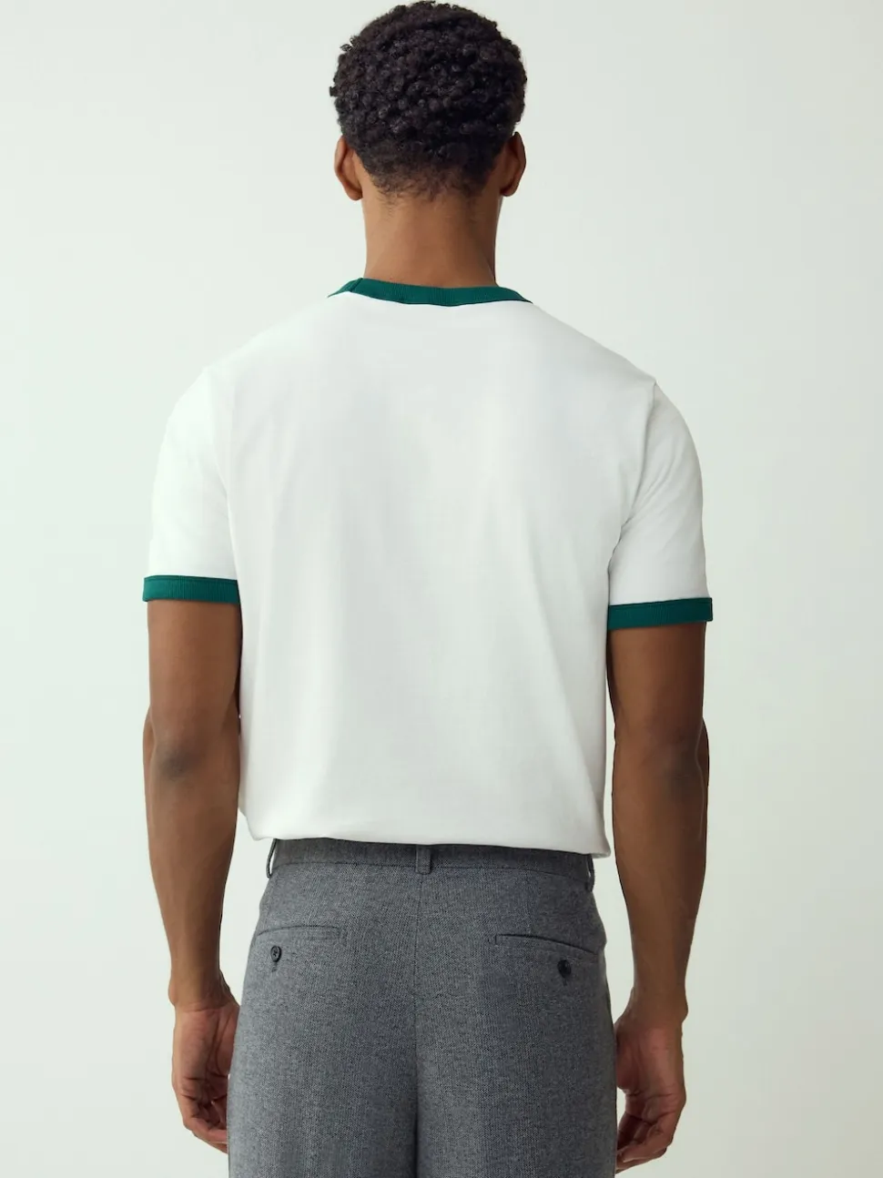 Navy/White/Neutral Stone 3 Pack Slim Fit Ringer T-Shirt