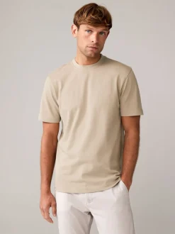 Navy/White/Stone Regular Fit Heavyweight T-Shirts 3 Pack